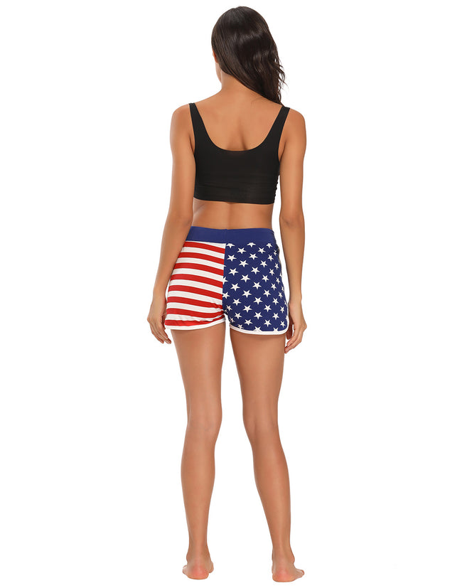 US Flag Retro Running Shorts Track – product view 6