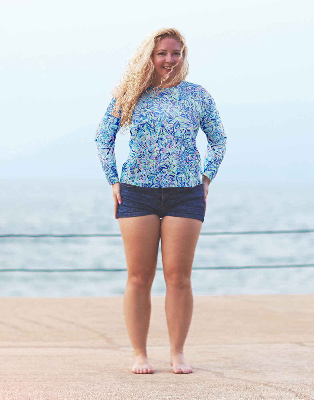 HDE Plus Size Rash Guard for Women UPF 50 Quick Dry Long Sleeve Swim Top Secondary image