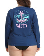 HDE Plus Size Rash Guard for Women UPF 50 Quick Dry Long Sleeve Swim Top