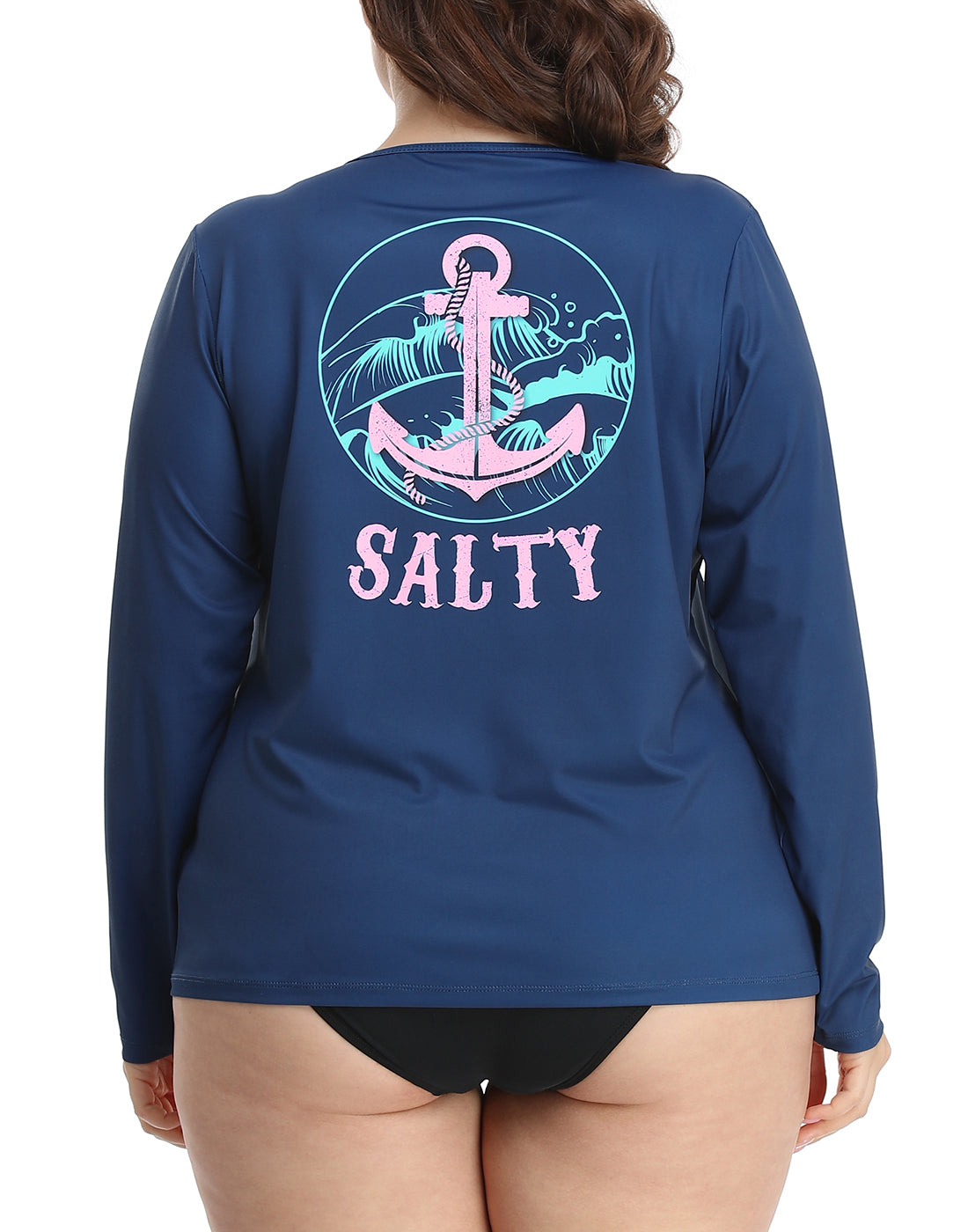 HDE Plus Size Rash Guard for Women UPF 50 Quick Dry Long Sleeve Swim Top