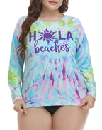HDE Plus Size Rash Guard for Women UPF 50 Quick Dry Long Sleeve Swim Top