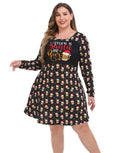 Reinbeer Plus Size Ugly Christmas Dress