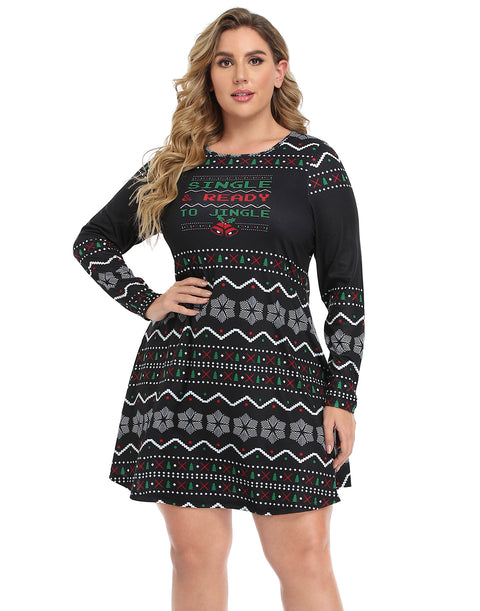 Plus Size Ugly Christmas Dress