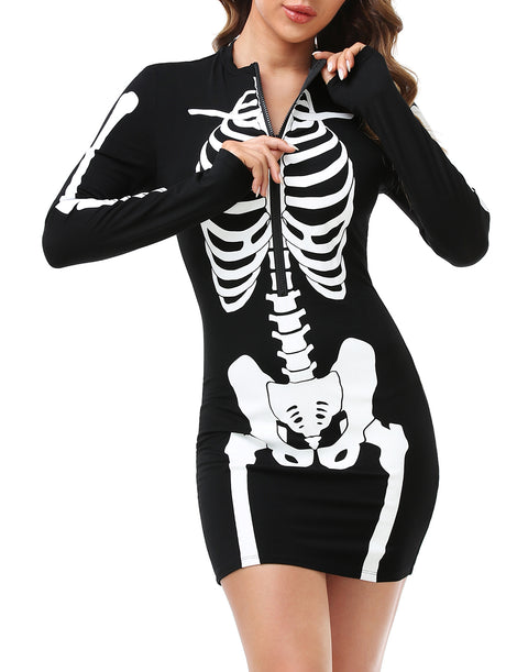 Skeleton Dress Halloween Costume