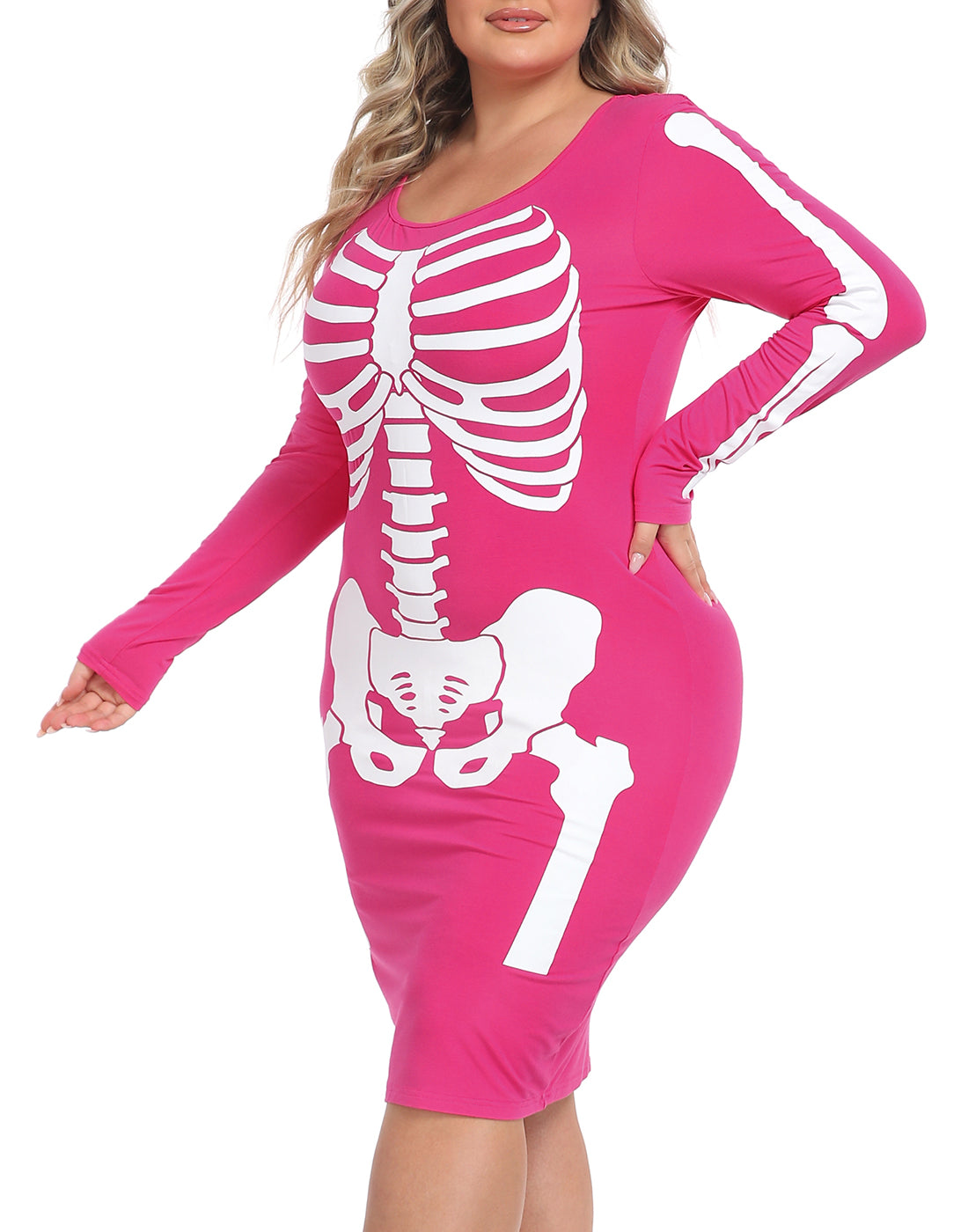 Plus Size Skeleton Dress Halloween Costume