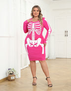 Plus Size Skeleton Dress Halloween Costume