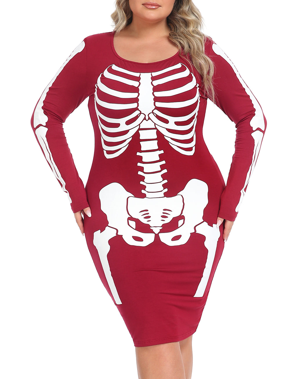 Plus Size Skeleton Dress Halloween Costume
