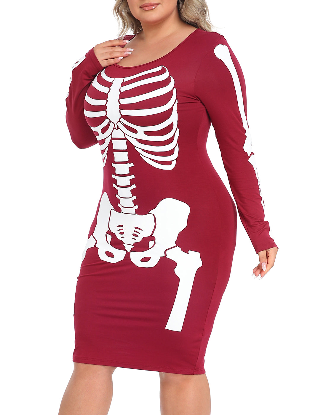 Plus Size Skeleton Dress Halloween Costume