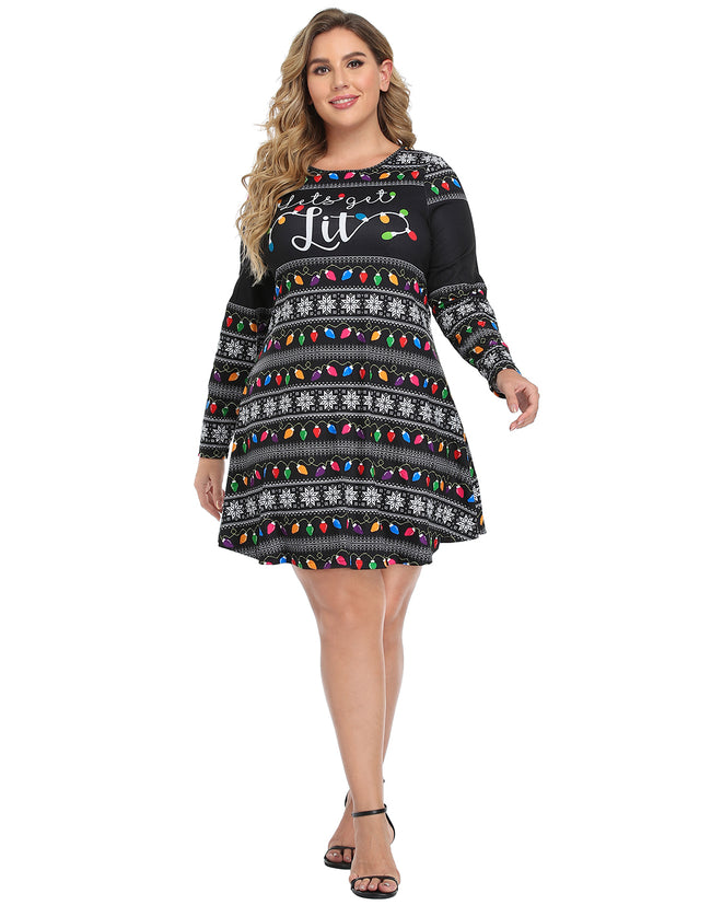 Plus Size Ugly Christmas Dress Holiday – product view 6
