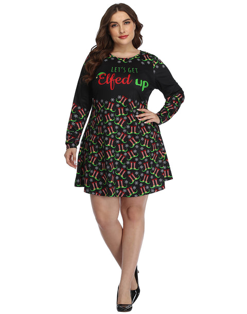 Plus Size Ugly Christmas Dress