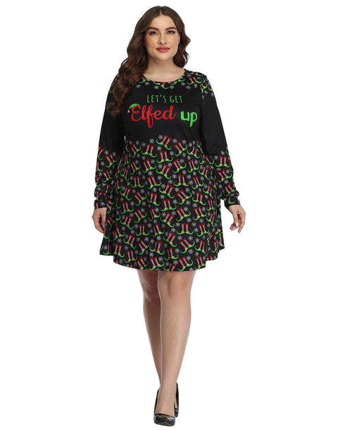 Plus Size Ugly Christmas Dress