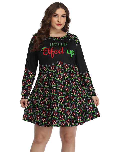 Plus Size Ugly Christmas Dress