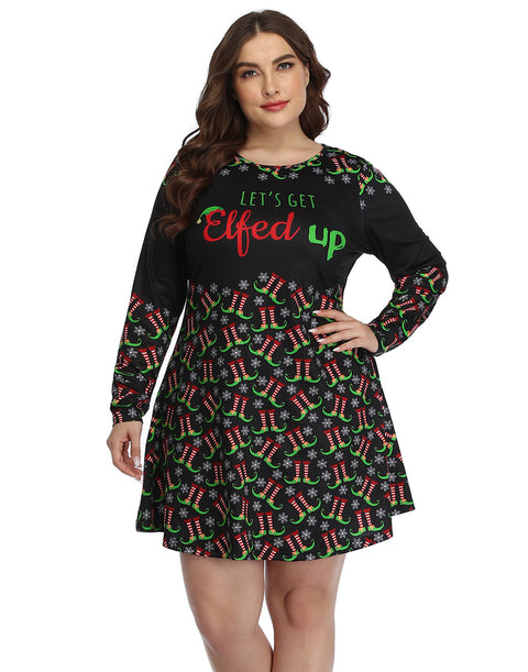 Plus Size Ugly Christmas Dress