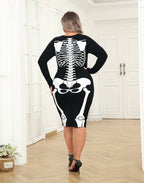 Plus Size Skeleton Dress Halloween Costume