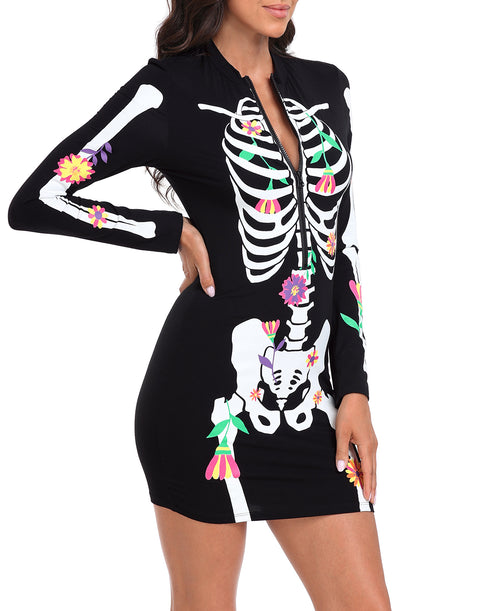 Skeleton Dress Halloween Costume