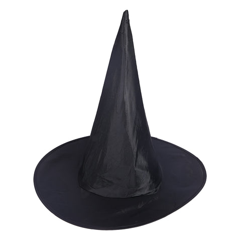 Black Witch Hat for Halloween Costume (Adult One Size)