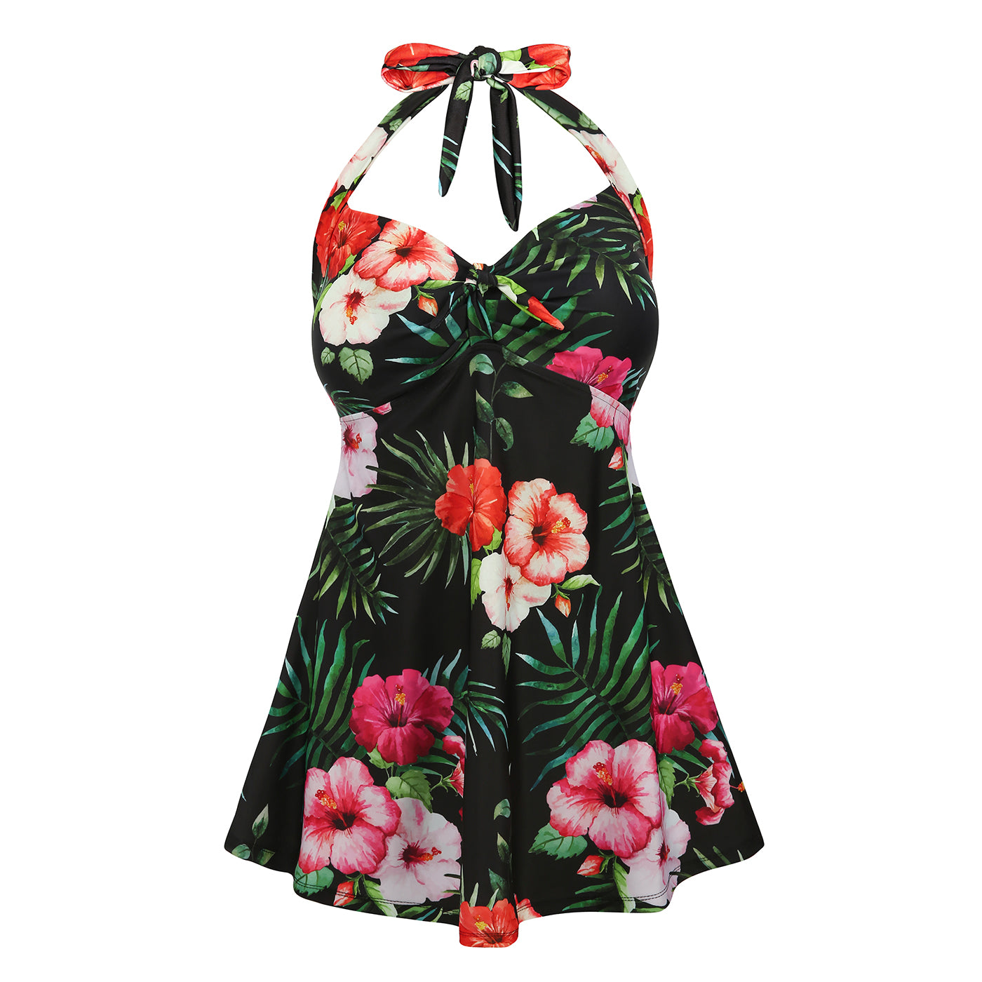 Hawaiian Floral One Piece Swimdress Secondary image