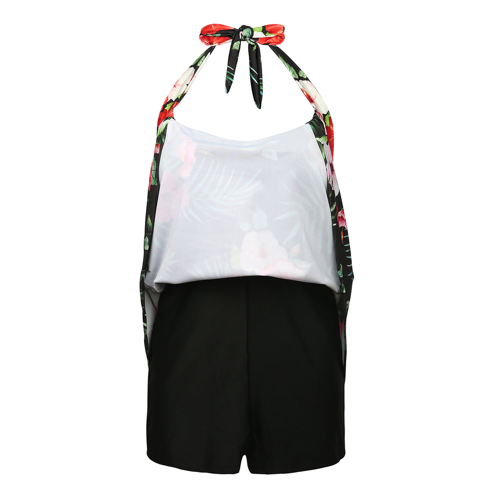 Hawaiian Floral One Piece Swimdress