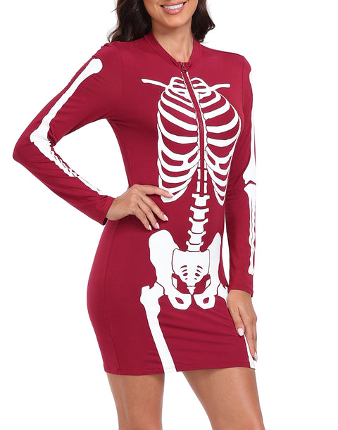 Skeleton Dress Halloween Costume