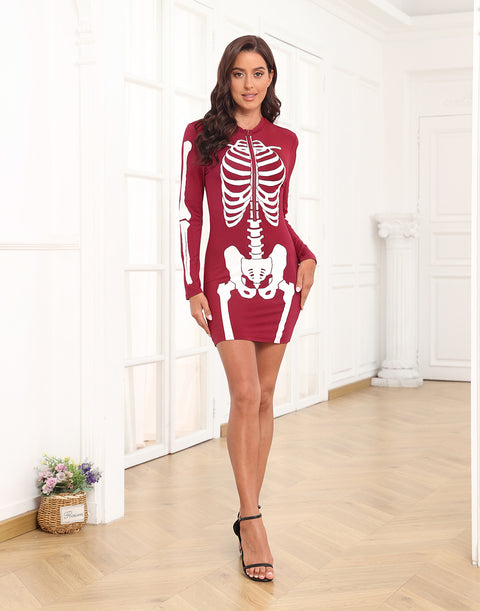 Skeleton Dress Halloween Costume