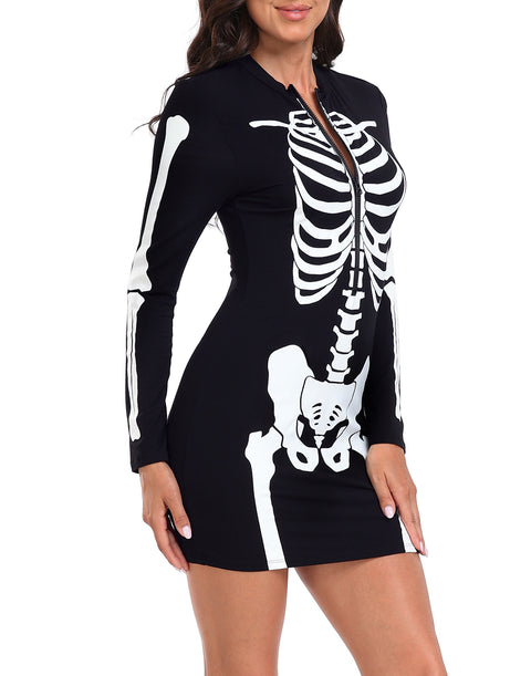 Skeleton Dress Halloween Costume