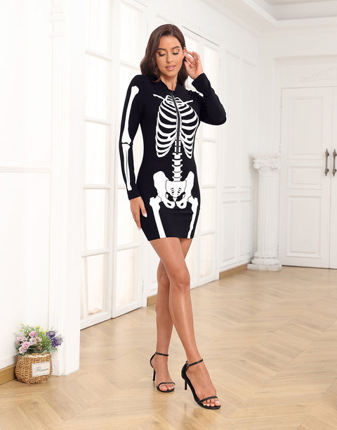 Skeleton Dress Halloween Costume