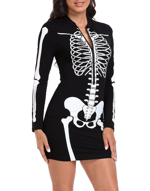 Skeleton Dress Halloween Costume