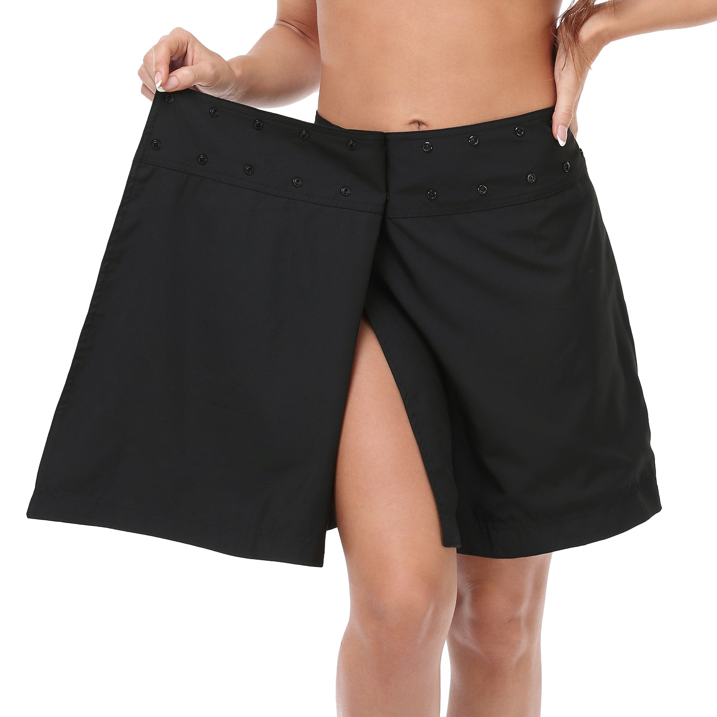 Black Reversible Cover Up Skirt Main image