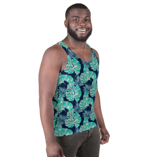 Tropical Leaves Tank Top All Over Print – side view