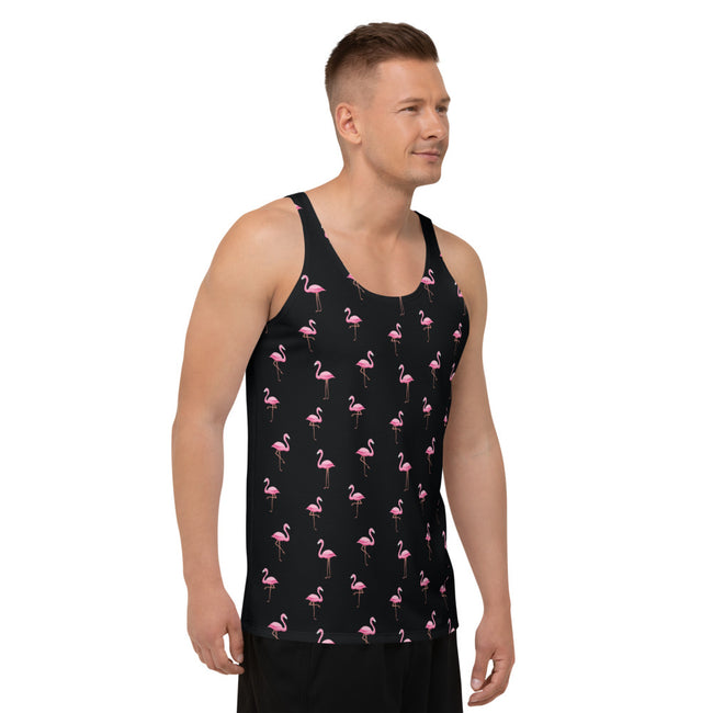 Flamingo Print Tank Top All Over Print – side view
