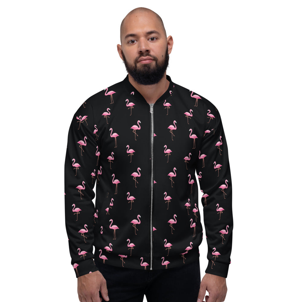 Unisex Bomber Jacket All Over Print – front view