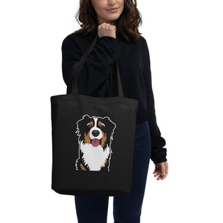 Bernese Mountain Dog Eco Tote Bag in Black
