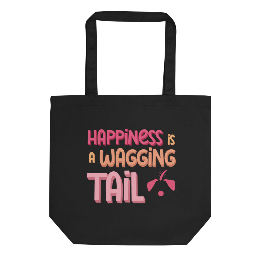 Happiness is a Wagging Tail Eco Tote Bag Main image