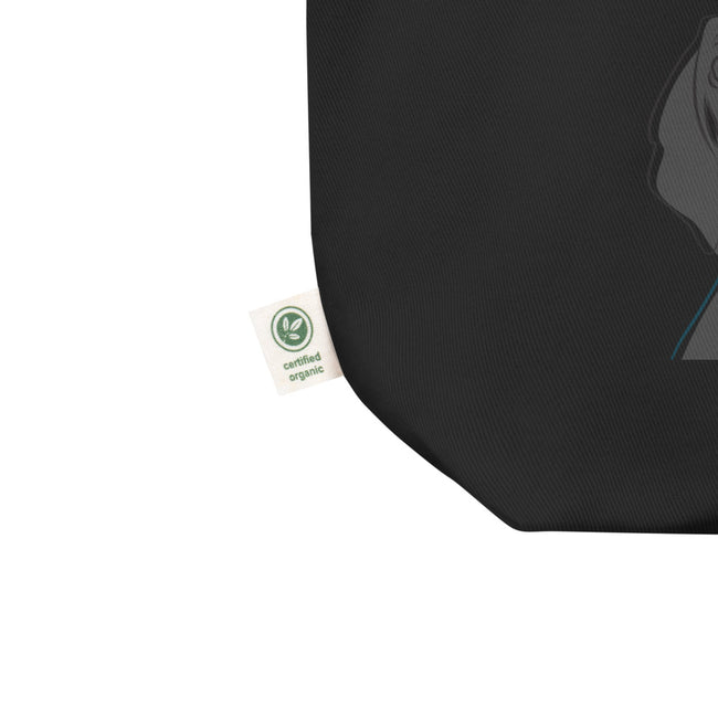 Two Dogs Eco Tote Bag Dog Art Tote – side view