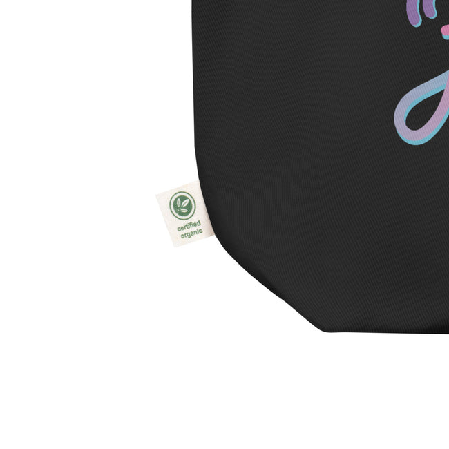Never Just a Dog Eco Tote Bag Dog Art – side view