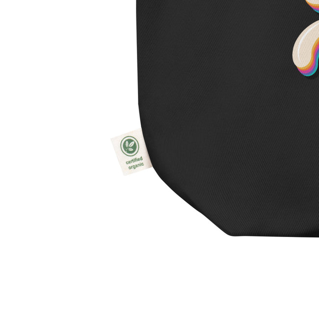 I Woof You Eco Tote Bag Dog Art Tote – side view