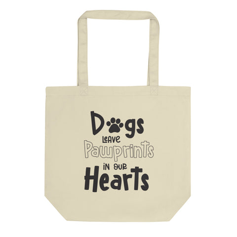 Dogs Leave Pawprints In Our Hearts Eco Tote Bag