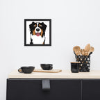 Bernese Mountain Dog Framed Poster