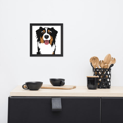 Bernese Mountain Dog Framed Poster