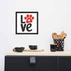 Dogs Are Love Framed Poster
