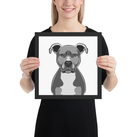 Pitbull Framed Poster