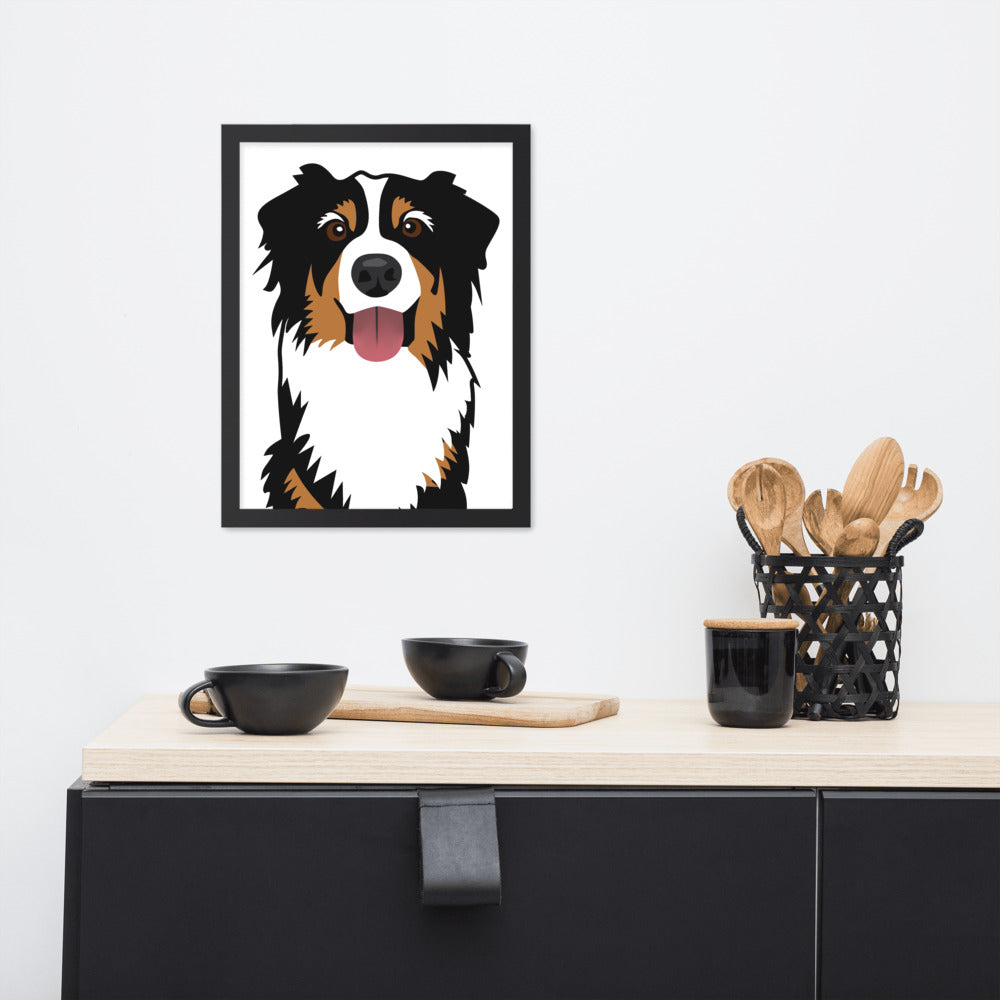 Bernese Mountain Dog Framed Poster