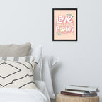 Love Has Four Paws Framed Poster
