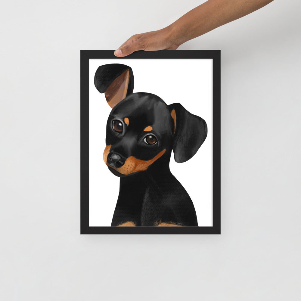Dachshund Framed poster