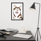 Husky Framed Poster