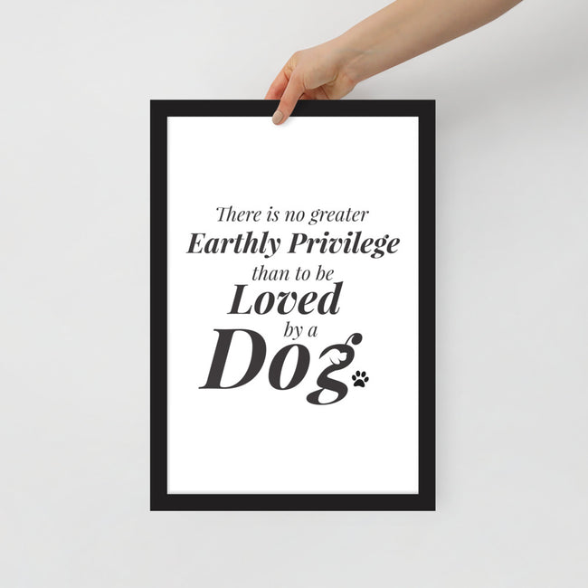 There is No Greater Privilege Framed Poster in Black – view 2