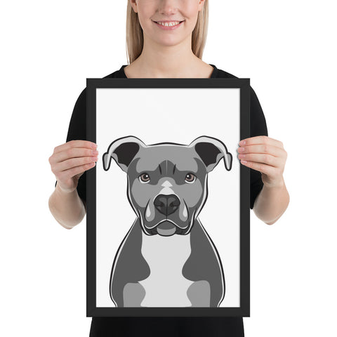 Pitbull Framed Poster