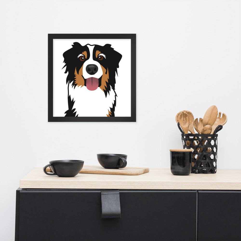Bernese Mountain Dog Framed Poster