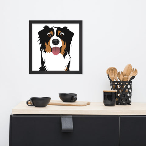 Bernese Mountain Dog Framed Poster