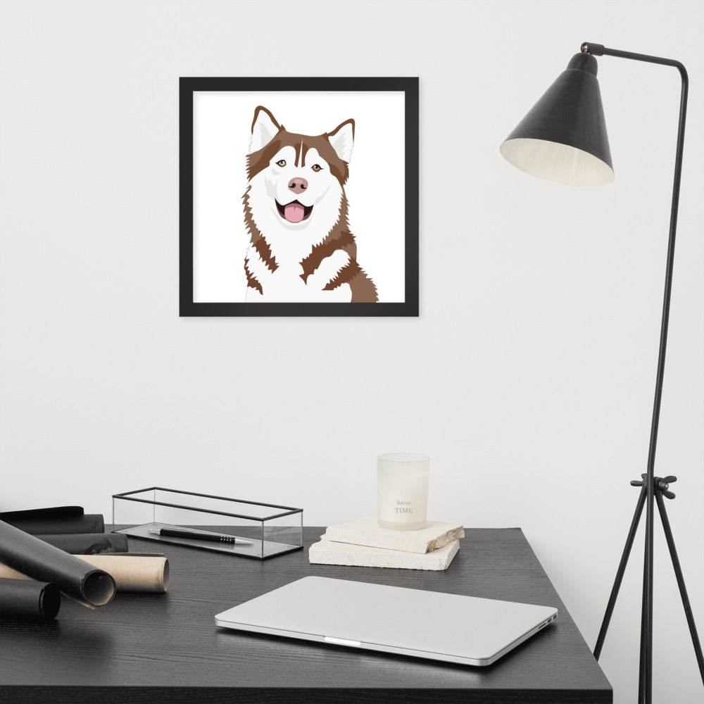 Husky Framed Poster